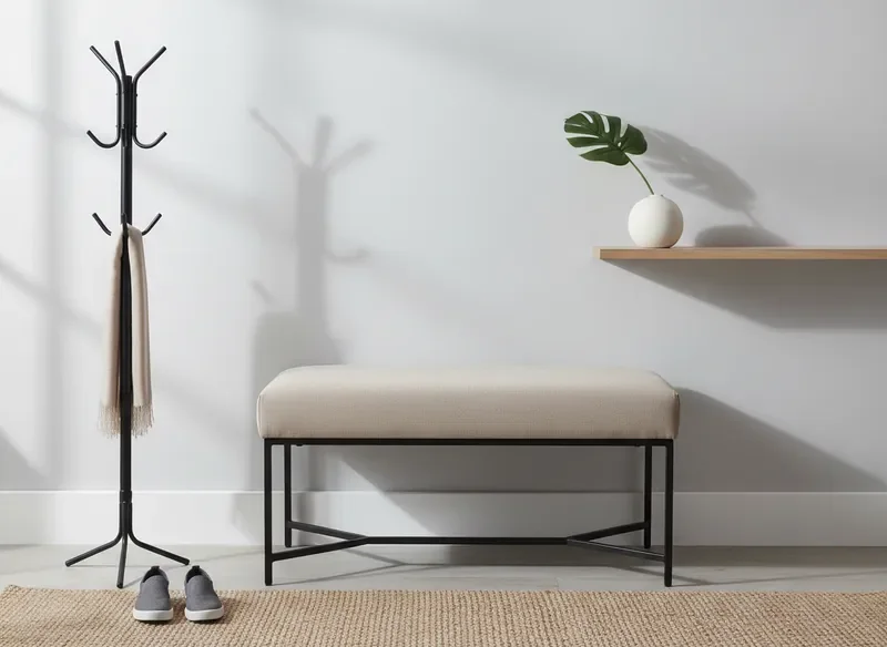 ספסל כניסה מרופד