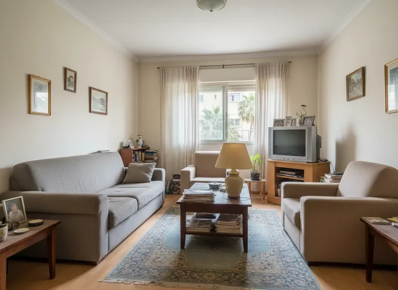 לפני - סלון בסיסי